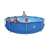 Великий каркасний басейн для дачі та дому для всієї родини 360 х 76 см 19 в 1 Синій