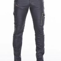 Мужские джинсы слимы черные с карманами CIPO & BAXX