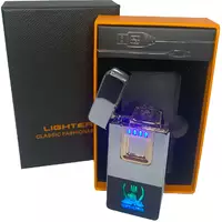 Дугова електроімпульсна запальничка з USB-зарядкою⚡️Україна LIGHTER HL-430-Silver-ice