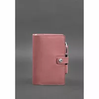 Женский кожаный блокнот (Софт-бук) 4.0 розовый