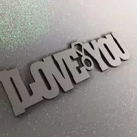 Топпер "I love you" 12.2*3.8 см (мдф)