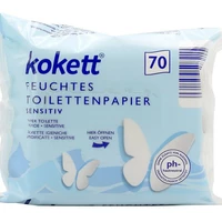 Вологий туалетний папір-салфетки Kokett Sensitive 70 шт