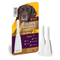 Капли на холку Golden Defence от паразитов для собак весом 20- 30 кг