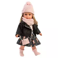 Испанская Виниловая Кукла Реалистичная Коллекционная Девочка Блондинка 40 см Llorens