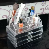 Косметичка Makeup Cosmetics Organizer Drawers Grids Display Storage Clear Acrylic