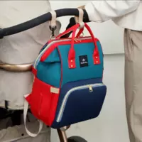 Сумка для мам, уличная сумка для мам и малышей, модная многофункциональная   TRAVELING SHAR красно-синий