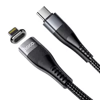 USB Кабель HOCO U99 Магнитный Type-C - Lightning для телефона, ноутбука, пк 100W 1.2М Черный