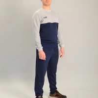Чоловічий спортивний костюм із світшотом puma сіро-синій, Ростовка (4 шт)