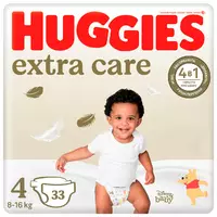 Подгузники Huggies Extra Care Jumbo 4 (8-16 кг) 33 шт (5029053583143)