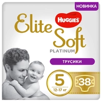 Трусики-Подгузники huggies elite soft platinum mega 5 12-17 кг (38 шт) (5029053548838)