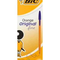 Ручка шариковая bic orange синяя (20шт) (3086121101113)