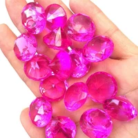Акрилові діаманти яскраво фіолетового кольору RESTEQ 100 шт. / Уп. Акрилові дорогоцінні камені яскраво-фіолетові. Діаманти з