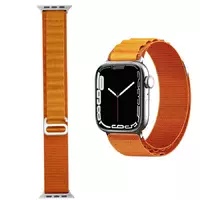 Ремінець нейлоновий до годинника SmartX Ultra / Apple Watch кріплення на 42/44/45/49 мм, помаранчевий