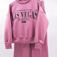 Модный подростковый костюм с палаццо Las Vegas для девочки двунить