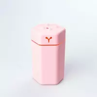 Зволожувач повітря аромадифузор з підсвічуванням 300 мл, рожевий